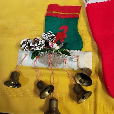 Icicles, snowflakes, bells and an unused stocking