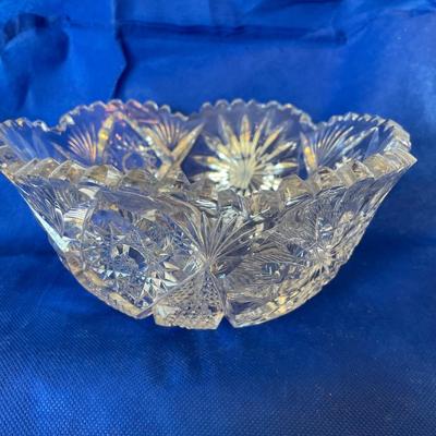 American Brilliant Cut Glass Bowl