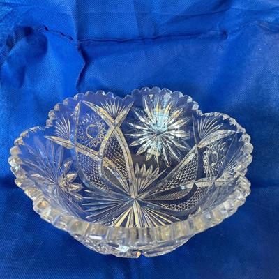 American Brilliant Cut Glass Bowl