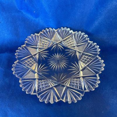 American Brilliant Cut Glass Plate