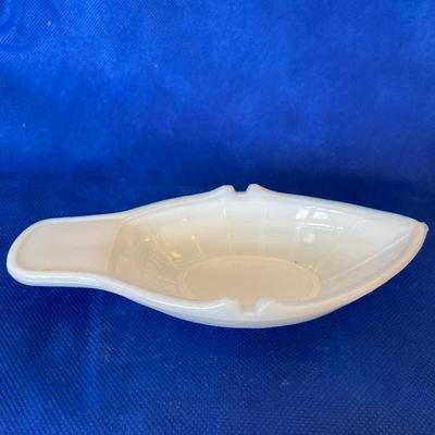 Milk Glass Pickle Relish Boat