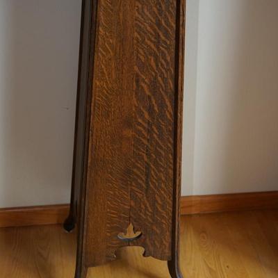 CLASSIC EARLY 1900'S ARTS & CRAFTS STYLE QUARTER SAWN OAK FERN STAND OF 3FT