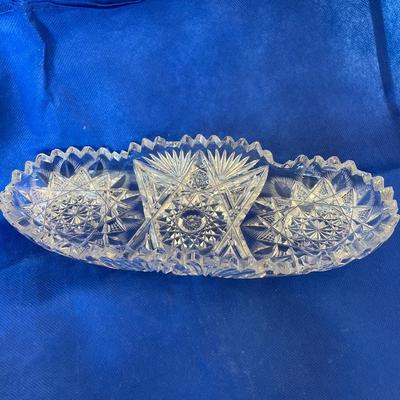American Brilliant Cut Glass Tray