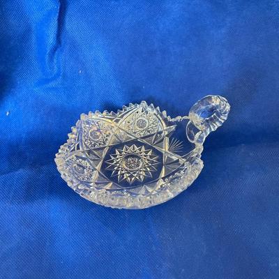 American Brilliant cut Glass Candy Dish