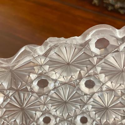 Vintage EAPG Cut Glass Bowl