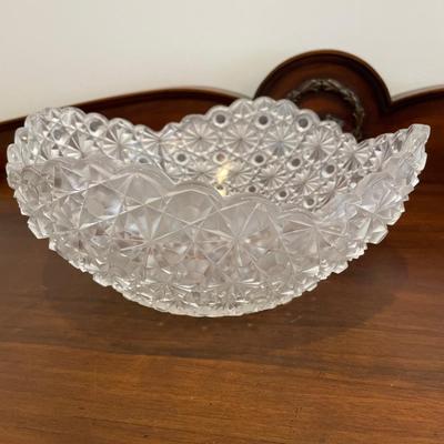 Vintage EAPG Cut Glass Bowl