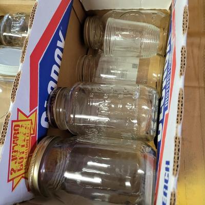 3 boxes of canning jars some vintage