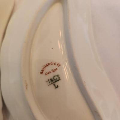 Haviland Floral pattern crescent dishes (6)