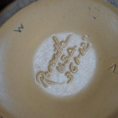 ROSEVILLE BLEEDING HEART PATTERN HANDLED BASKET 361- 12