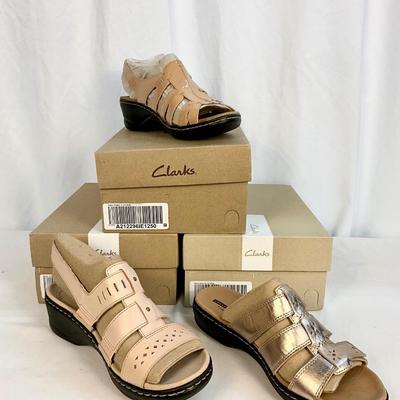 Lot A 439 Women’s Clarks New Shoe Lot of 3 Pair