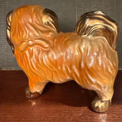 Vintage Ceramic Pekingese Dog Figurine