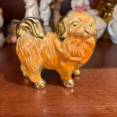 Vintage Ceramic Pekingese Dog Figurine