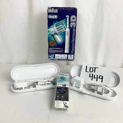 Lot B 449 Braun Electric Toothbrush Dental Lot