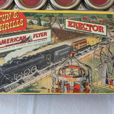 Vintage Gilbert Erector set in Original Metal Case