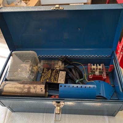 Gilbert Erector Electric Action Set, Manuals, Original Metal Box Circa 1964