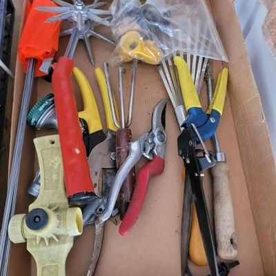 Lot of hose repair and garden items