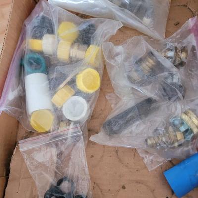 Lot of hose repair and garden items