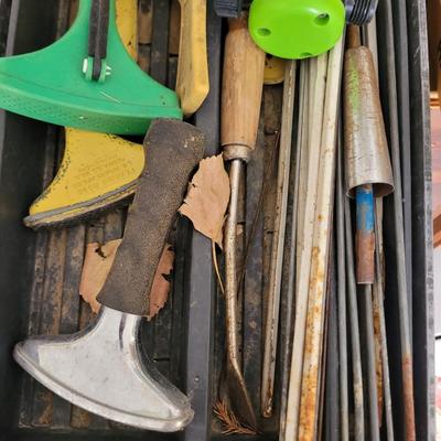 Lot of hose repair and garden items