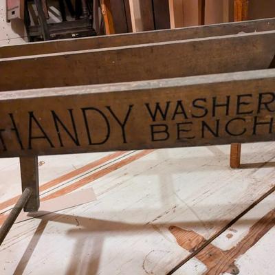 Antique Handy Washer Bench, Lowell Manufacturing Co.