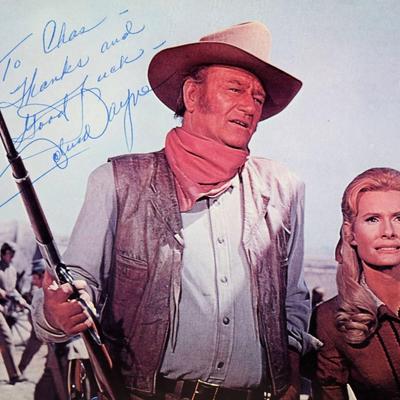 John Wayne signed movie photo 