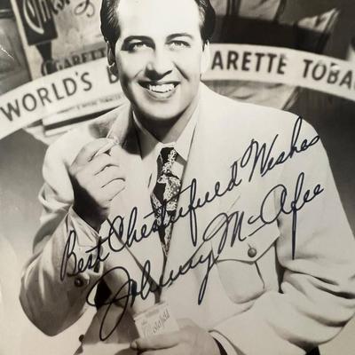 Johnny McAfee signed photo