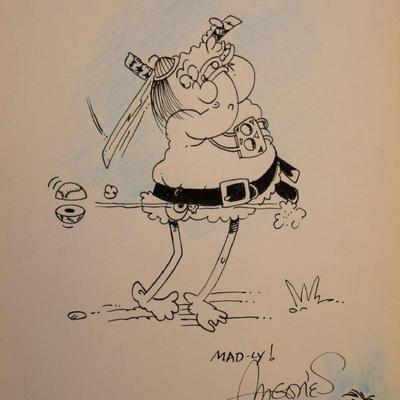 Sergio Aragones original hand drawn sketch