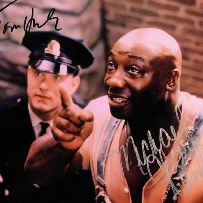 Tom Hanks and Michael Clarke Duncan signed The Greem Mile movie photo 