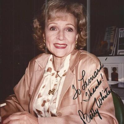 Betty White Signed Photo