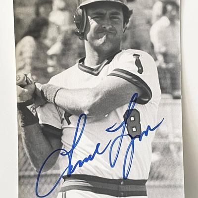 California Angels Fred Lynn signed photo