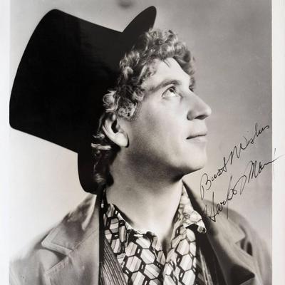 Harpo Marx signed photo