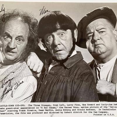 The Three Stooges signed photo 
