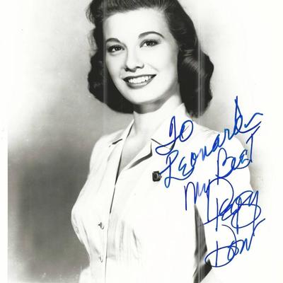 Harvey Peggy Dow Signed Movie Photo