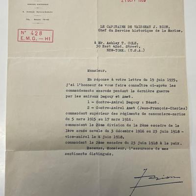 1935 French republic letter 