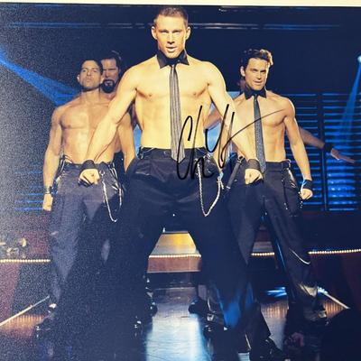 Magic Mike Channing Tatum signed movie photo
