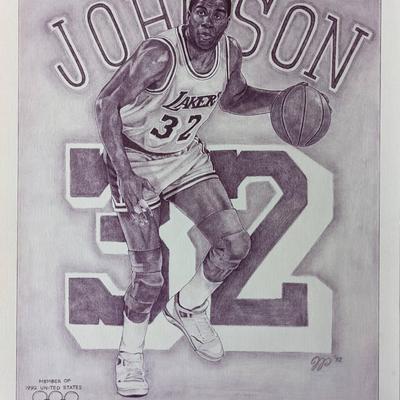 Magic Johnson Original Artwork