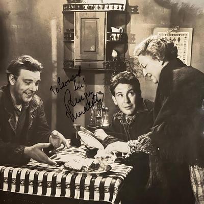 Of Mice and Men Burgess Meredith signed movie photo 