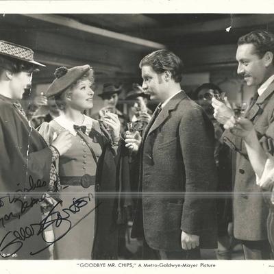 Goodbye, Mr. Chips Greer Garson Signed Movie Photo