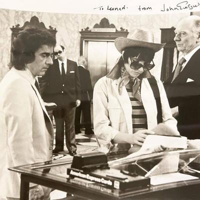 John Gielgud signed photo
