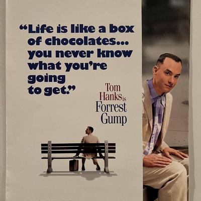 Original Forrest Gump Folded Movie Flyer