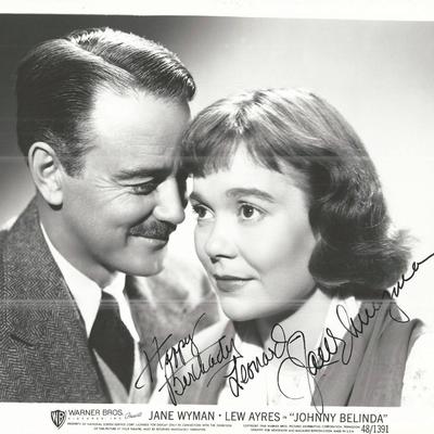 Johnny Belinda Jane Wyman Signed Movie Photo
