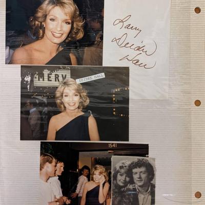 Deidre Hall Photo Album Page with signature cut