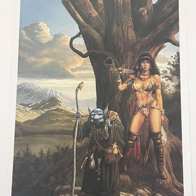 Ancients & Innocents  - Journey to the Gathering Art Print by Larry Elmore 