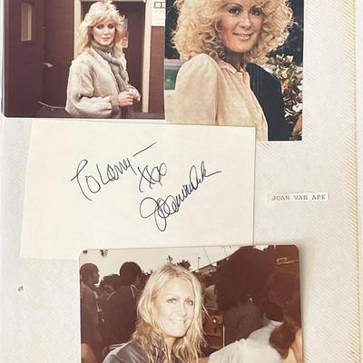 Joan Van Ark original signature and photos