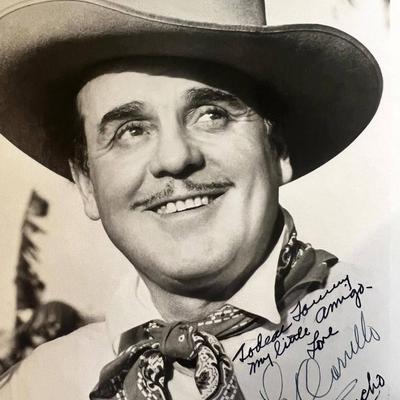 The Cisco Kid Leo Carrillo signed photo. GFA Authenticated
