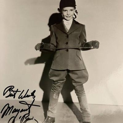 Margaret O'Brien signed photo