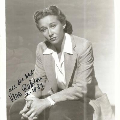 Vera Ralston Signed Photo