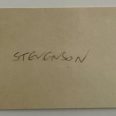 Cartoonist James Stevenson original signature
