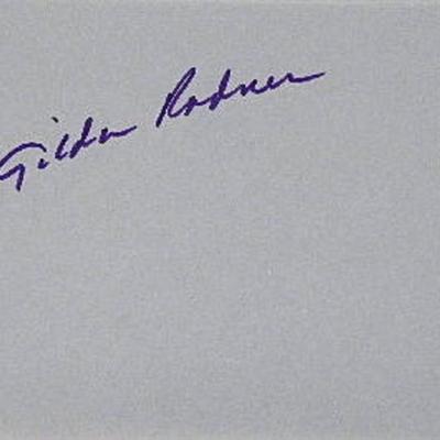 Gilda Radner signature slip
