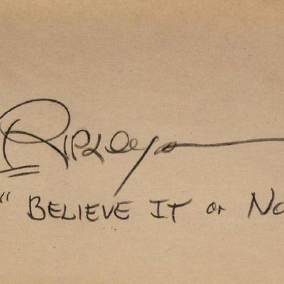 Robert Ripley signature slip