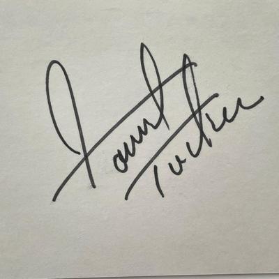 Forrest Tucker original signature cut